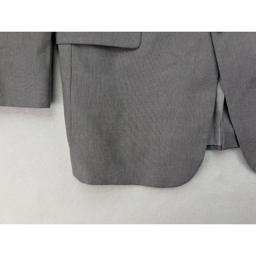 Jos. A. Bank Men's Blazer Jacket Sport Coat Size 44L Gray Pinstripe